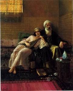 unknow artist Arab or Arabic people and life. Orientalism oil paintings 03 China oil painting art